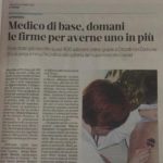 Avanti con la raccolta firme per il medico a Stagno: domani saremo nella galleria Conad a Stagno!